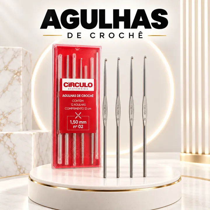 Agulhas de crochê Círculo