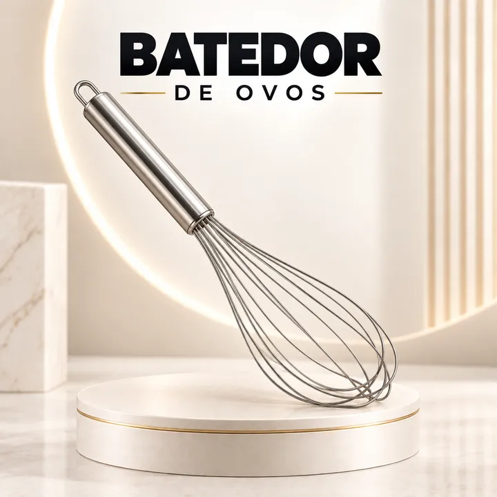 Batedor de ovos inox