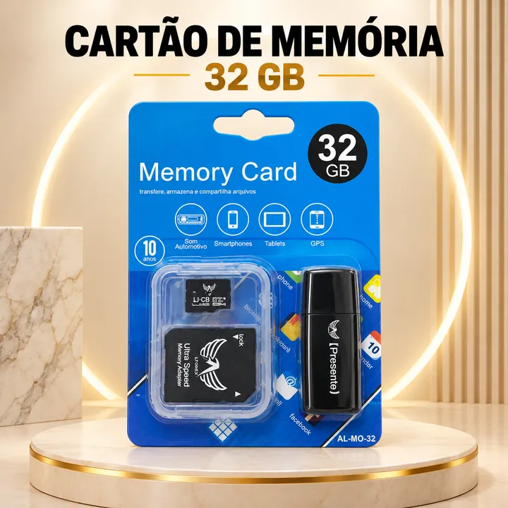 Cartão de memória 32 GB