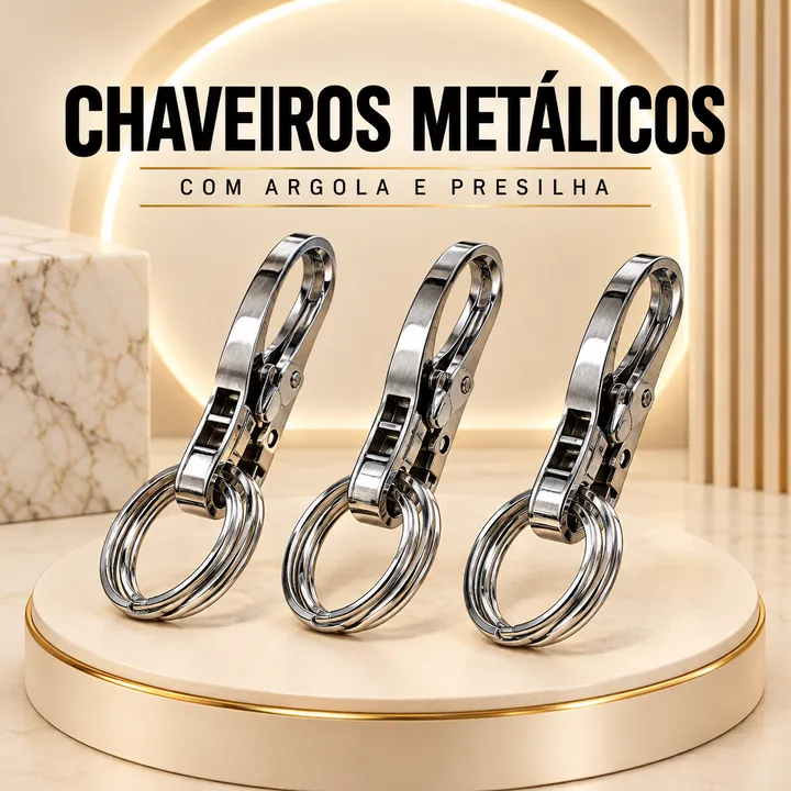 Chaveiros com mosquetão