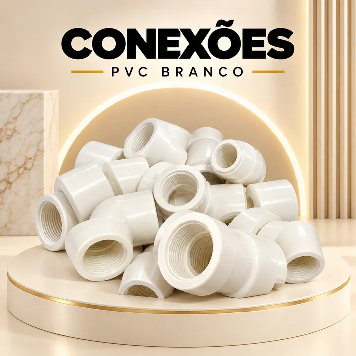 Conexões de PVC branco