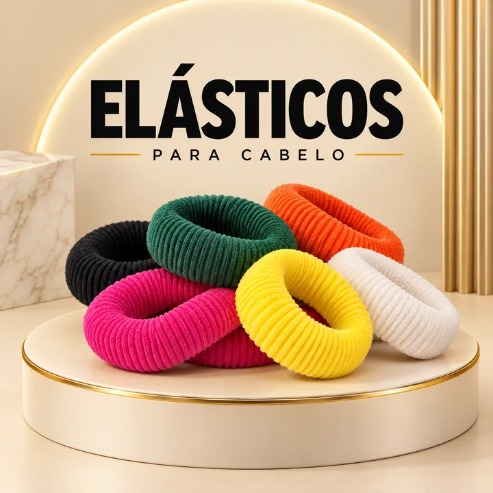 Elásticos coloridos para cabelo