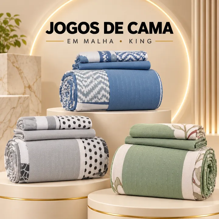 Jogos de cama em malha