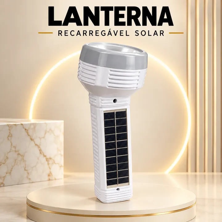Lanterna solar recarregável