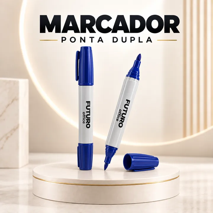Marcadores permanentes de ponta dupla