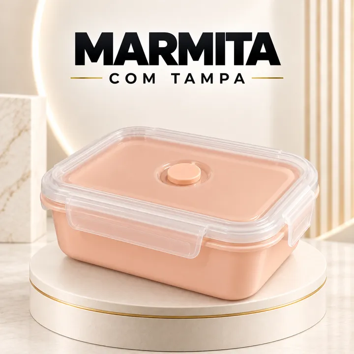 Marmita com tampa transparente