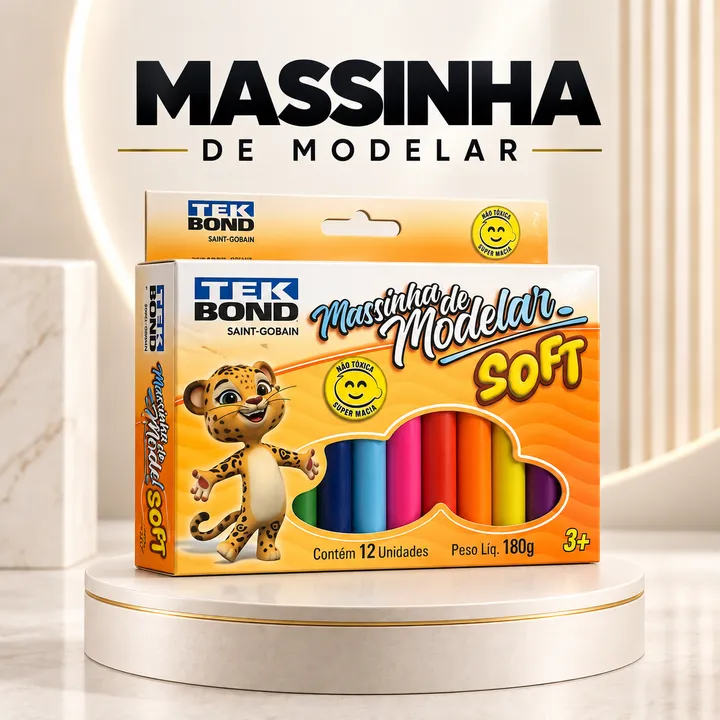 Massinha de modelar Soft Tekbond