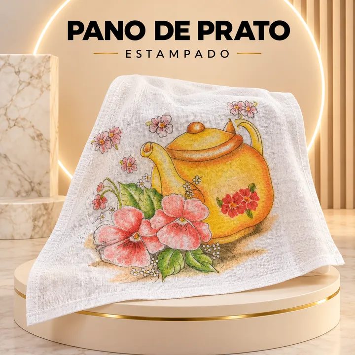 Pano de prato estampado