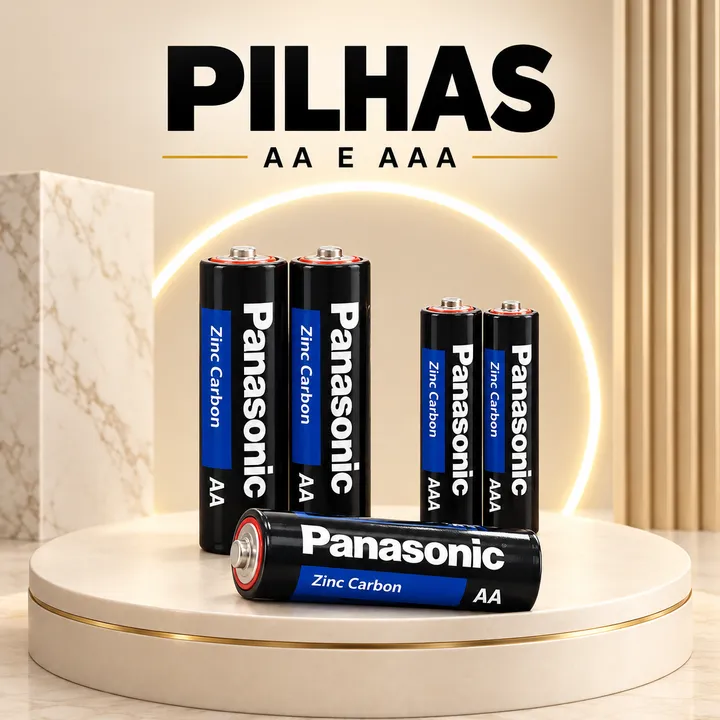 Pilhas Panasonic AA e AAA