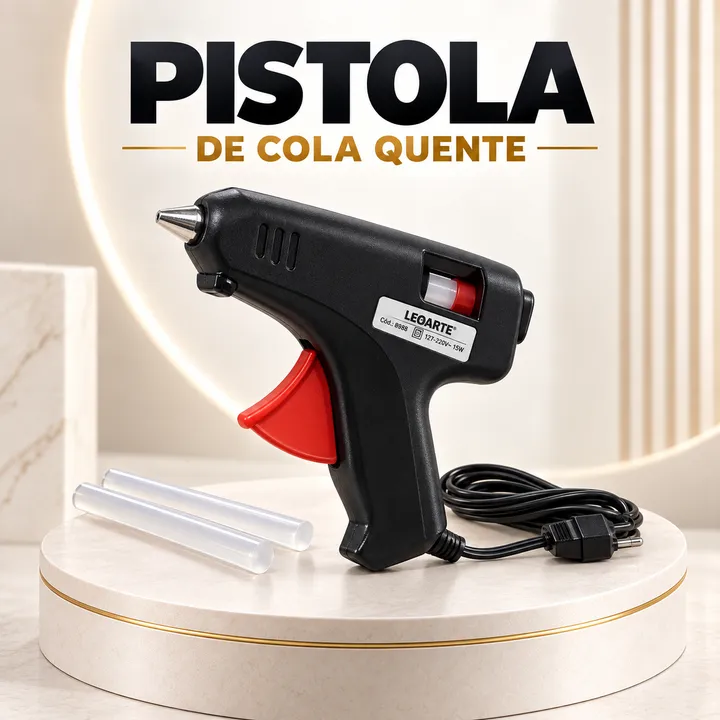 Pistola de cola quente preta