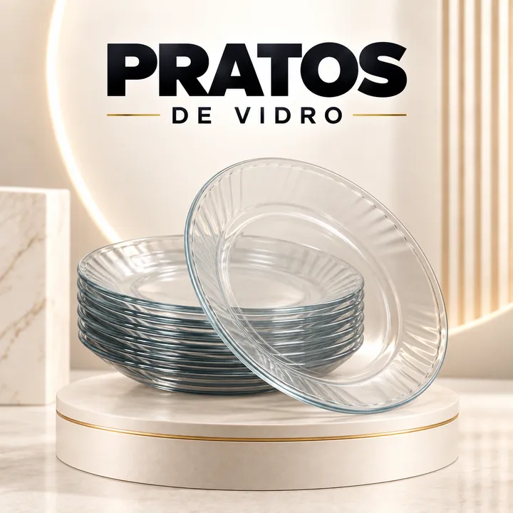 Pratos de vidro