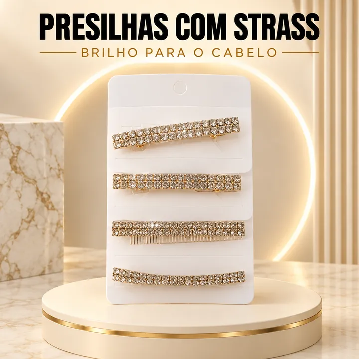 Presilhas com strass