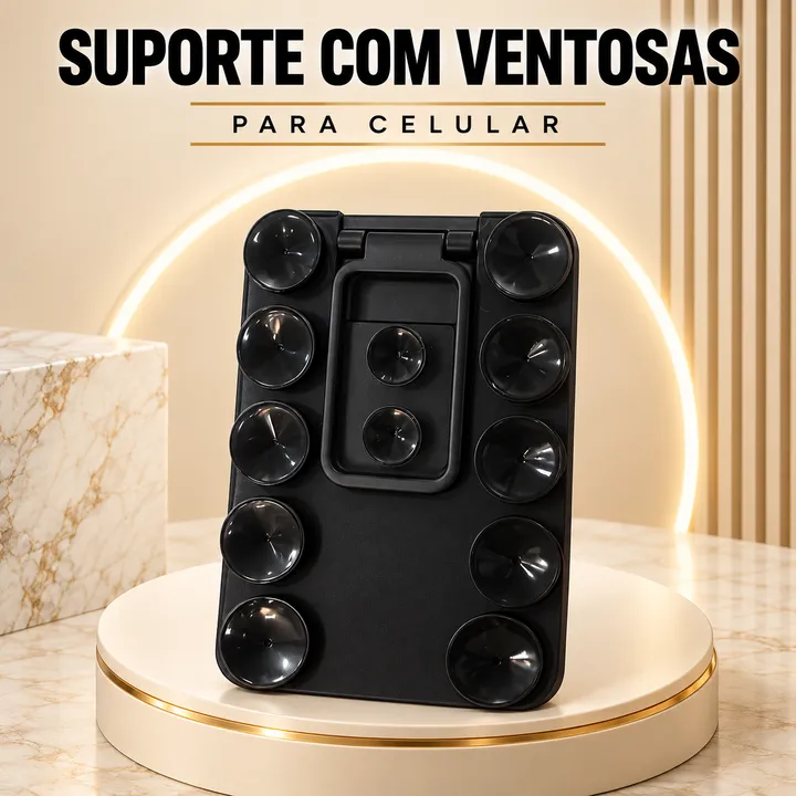 Suporte para celular com ventosas