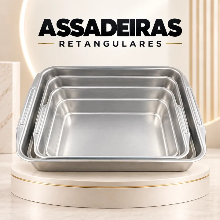Assadeiras de alumínio