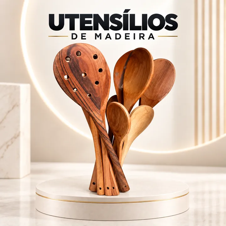 Utensílios de madeira