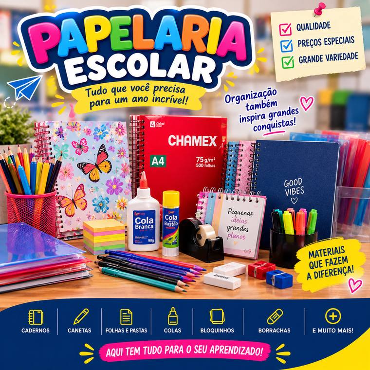 Papelaria e Escolar