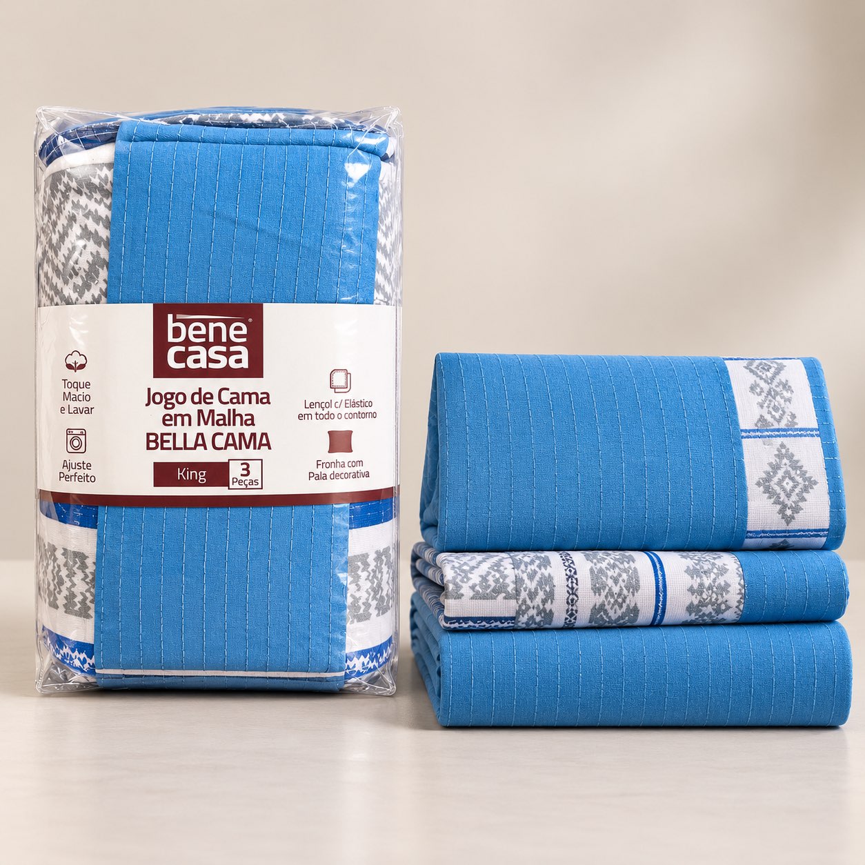 Jogo de cama azul